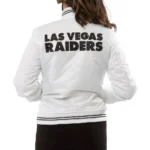 Women’s Raiders Las Vegas Satin Starter Jacket6