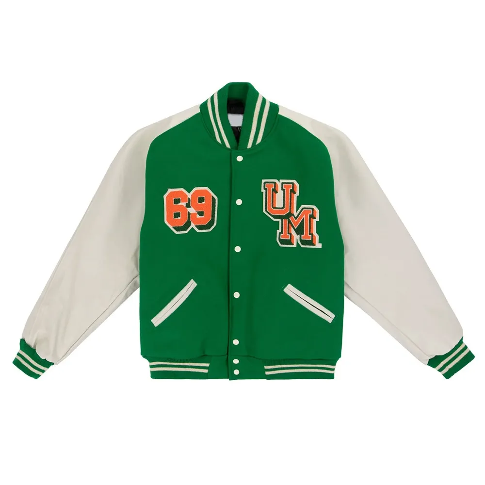 1969 University of Miami Green Varsity Jacket