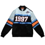 1997 Hardwood Classics All Star Game Black Satin Jacket6