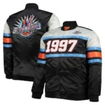 1997 Hardwood Classics All Star Game Black Satin Jacket7