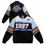 1997 Hardwood Classics All Star Game Black Satin Jacket8