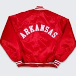 80s Arkansas Razorbacks Red Bomber Jackets