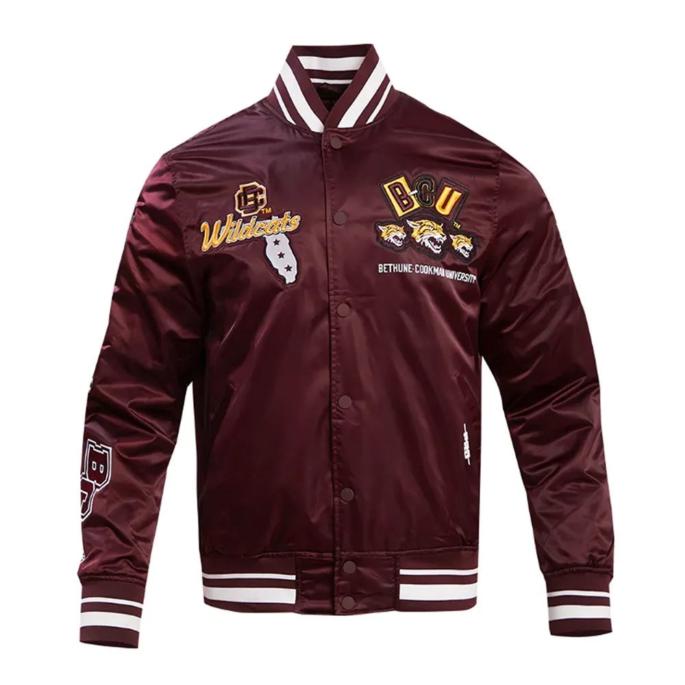 Bethune Cookman University Homecoming Rib Satin Jacket