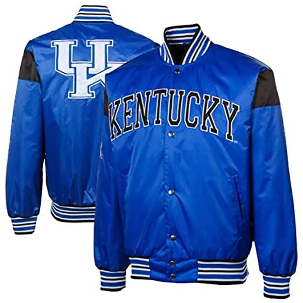 Big League Kentucky Wildcats Royal Satin Jacket