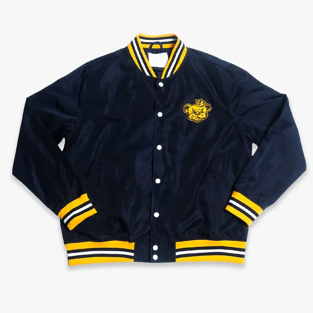 Cal Golden Bears Retro Bomber Navy Jacket