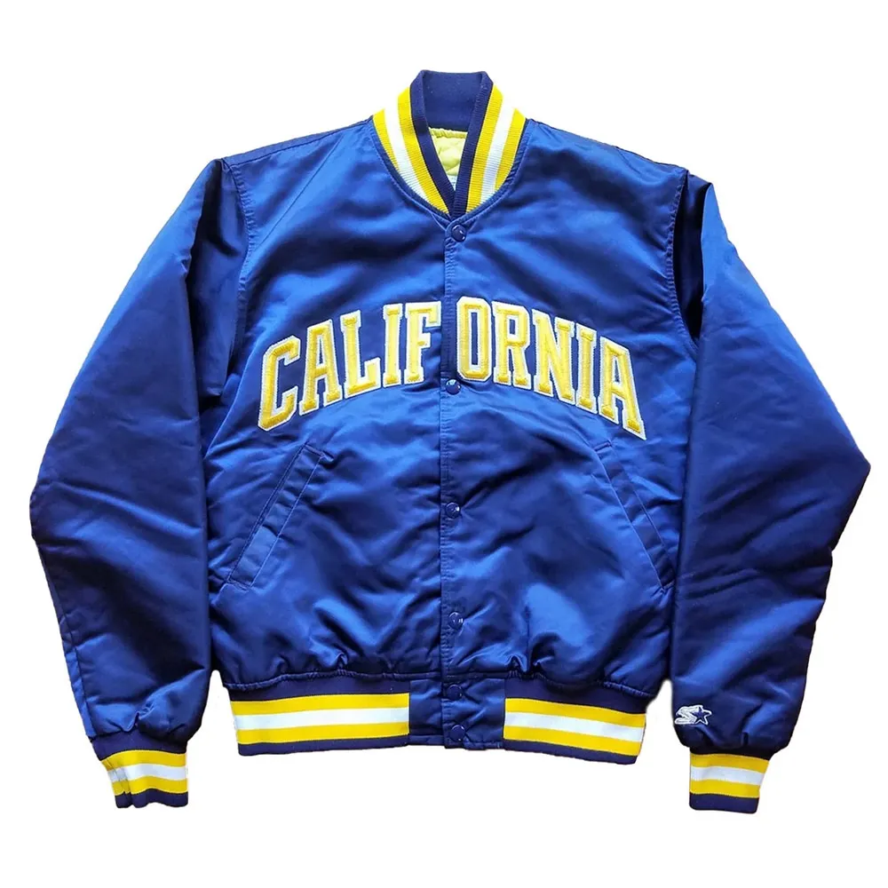 California Golden Bears 90s Royal Satin Jacket