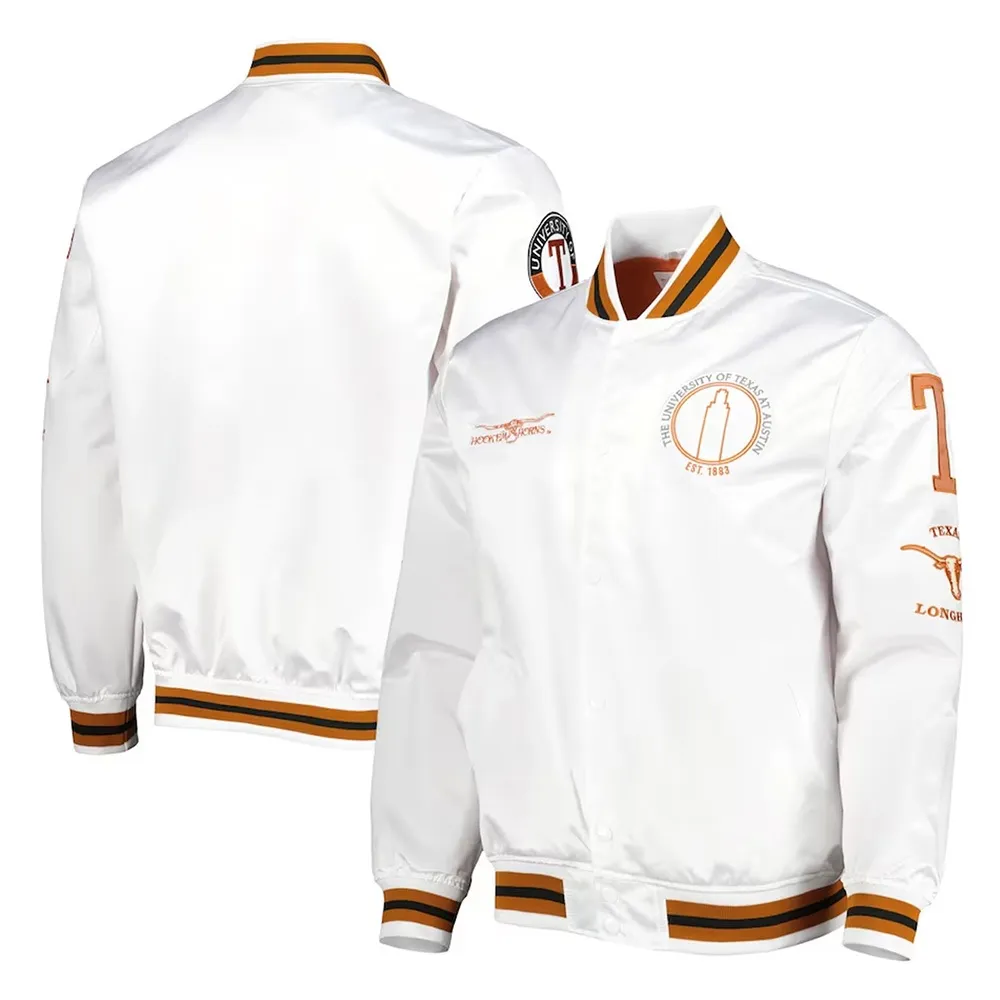 City Collection Texas Longhorns White Jacket