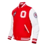 Classic Ohio State University Red and White Jacket