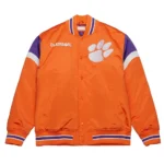 Clemson University Orange Heavyweight Satin Jacket