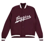 Coaches Texas A&M Aggies Maroon Baseball Jacket