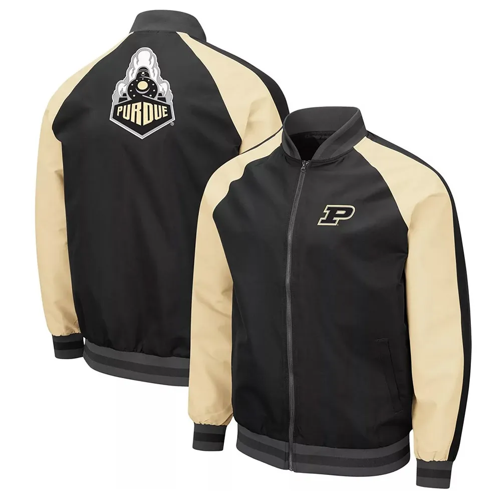 Colosseum Black Purdue Boilermakers Jacket