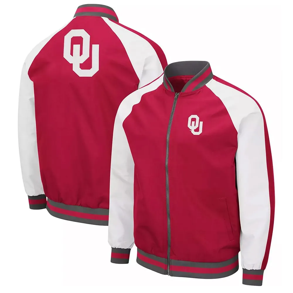 Colosseum Crimson Oklahoma Sooners Jacket