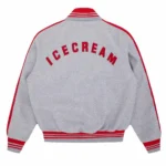 Cones and Bones ICECREAM Gray Varsity Jackets