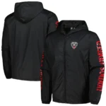 D.C. United Black Graffiti Full-Zip Windbreaker Hoodie