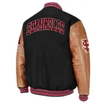 Florida State Seminoles Wool Varsity Black and Brown Jackets