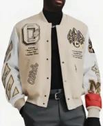 Football Club AC Milan Off-White Varsity Jacket