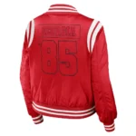 Georgia Bulldogs Red Full-Zip Bomber Letterman Jacket