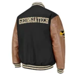 Georgia Tech Black and Brown Varsity Wool and Jacket