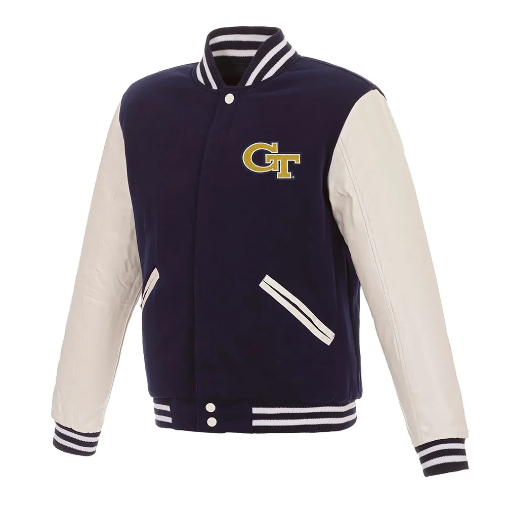 Georgia Tech Navy and White Varsity Jacket