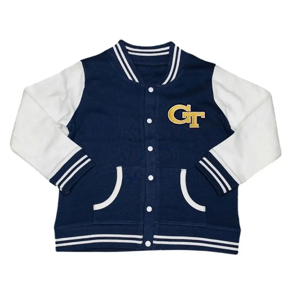 Georgia Tech Varsity Navy Blue and White Jacket