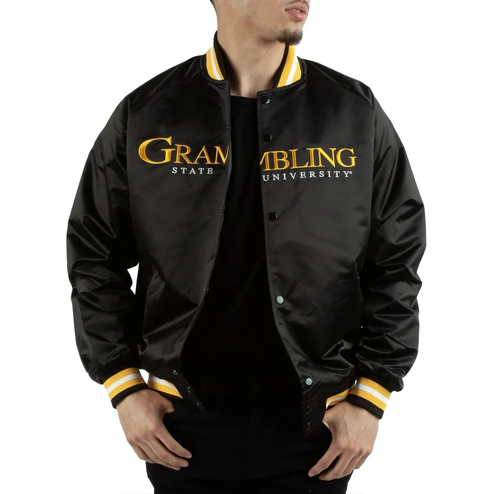 Grambling State Black Lightweight Varsity Jacket