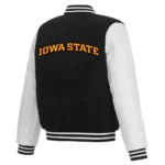 Iowa Hawkeyes Varsity Black and White Jackets