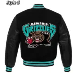 Memphis Grizzlies Black Varsity Jacket10