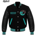 Memphis Grizzlies Black Varsity Jacket3