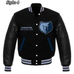 Memphis Grizzlies Black Varsity Jacket4