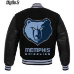 Memphis Grizzlies Black Varsity Jacket7