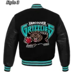 Memphis Grizzlies Black Varsity Jacket8