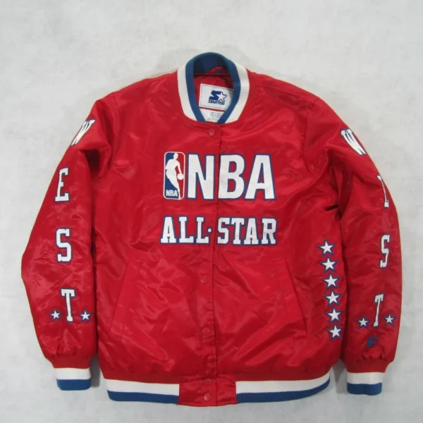 NBA ALL STAR West Hardwood Red Varsity Starter Jacket