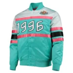 NBA Weekend 1996 Hardwood Classics Teal Satin Jacket1