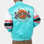 NBA Weekend 1996 Hardwood Classics Teal Satin Jacket4