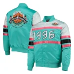 NBA Weekend 1996 Hardwood Classics Teal Satin Jacket7