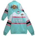 NBA Weekend 1996 Hardwood Classics Teal Satin Jacket8