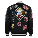 Negro League Baseball Allover Black Varsity Jackets