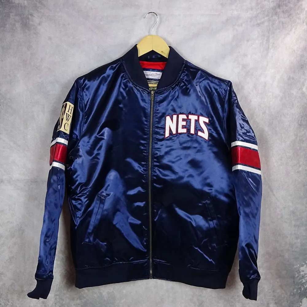 New Jersey Nets Heavyweight Hardwood Satin Jacket