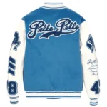 Pelle Pelle Blue And White Varsity Jackets