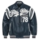 Pelle Pelle Blue Plush Varsity Jacket