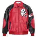 Pelle Pelle Soda Club Plush Red And Black Jacket