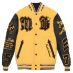 Pelle Pelle Yellow And Black Varsity Jacket