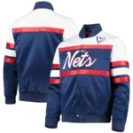 Starter New Jersey Nets Hardwood Classics Script Satin Jacket