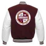 Washington Commanders Letterman Maroon and Jacket