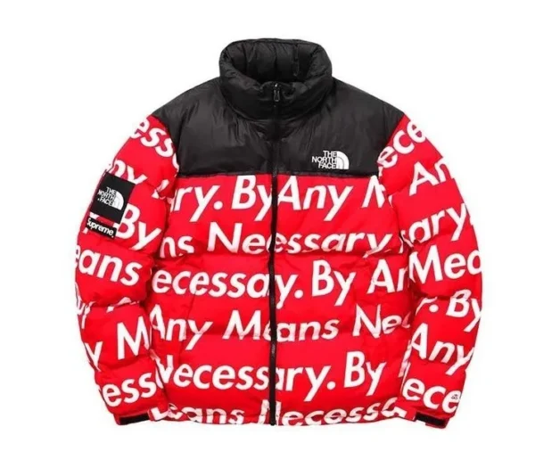 By Any Means Necessary Nuptse Jacketss