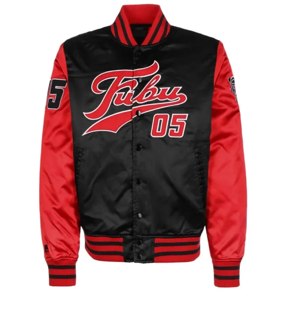 FUBU College Real Satin Varsity Jacket 2