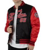 FUBU College Real Satin Varsity Jacket 4