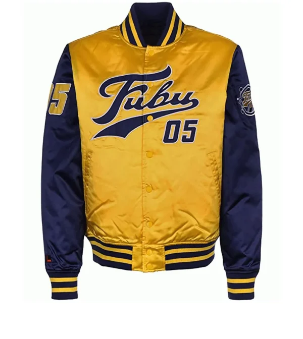 FUBU College Real Satin Varsity Jacket 8