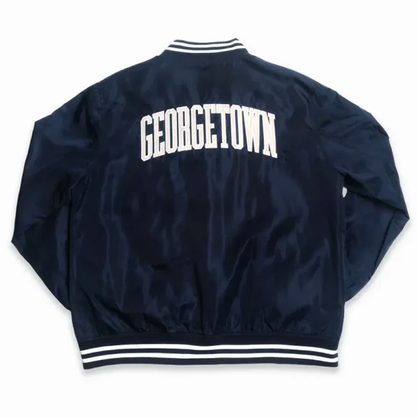 Georgetown Hoyas Script Bomber Polyester Navy Jackets