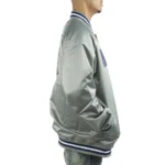 Georgetown University Gray Varsity Real Satin Jacket 1